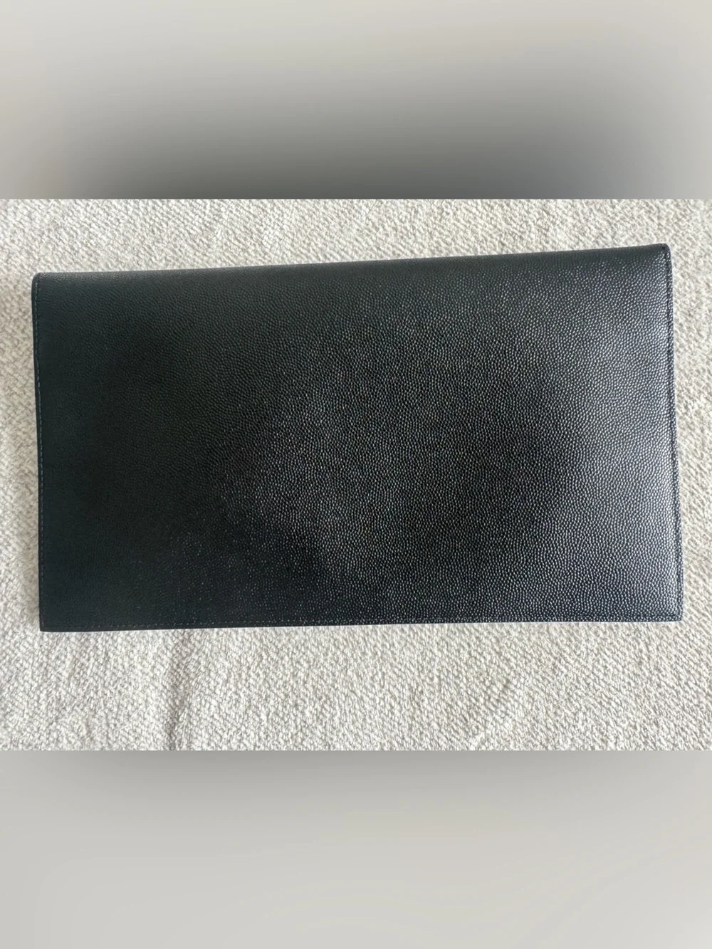 Saint Laurent Uptown YSL Pouch in Grained Leather